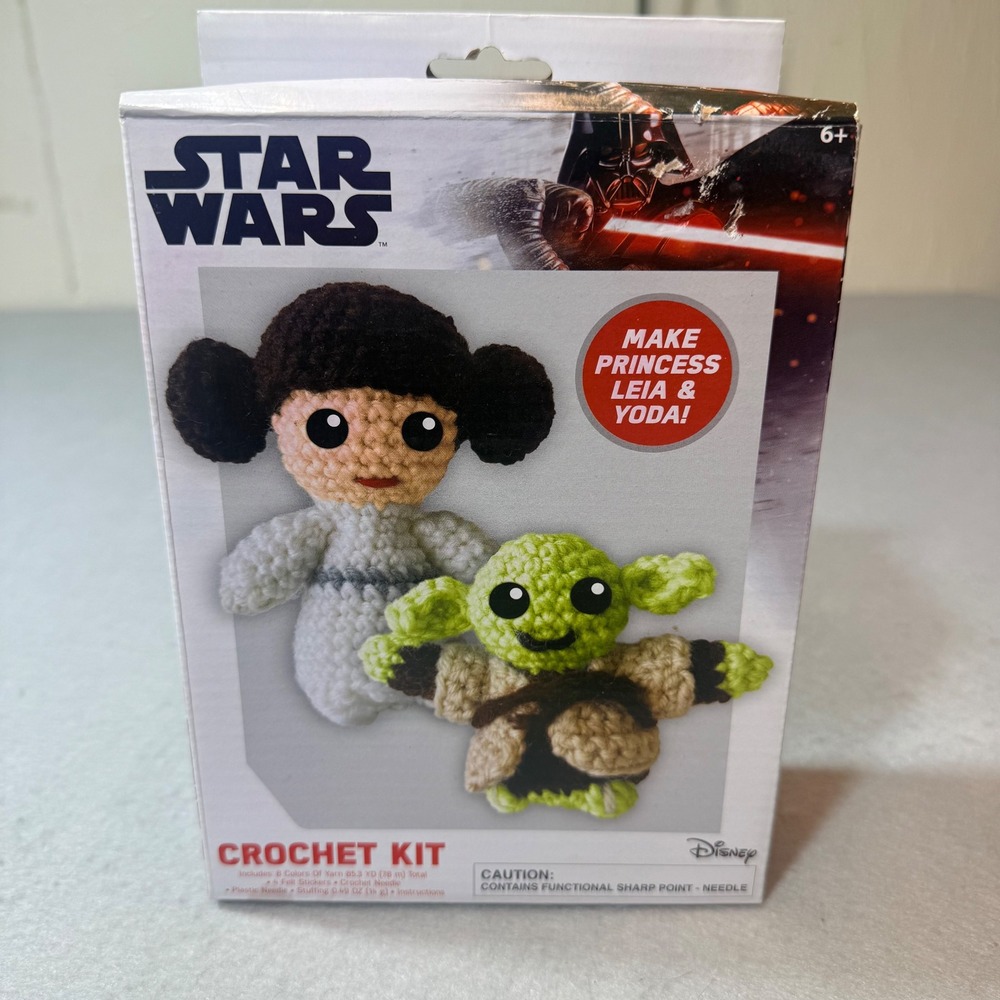 Star Wars Crochet Kit Make Princess‎ Leia Yoda New